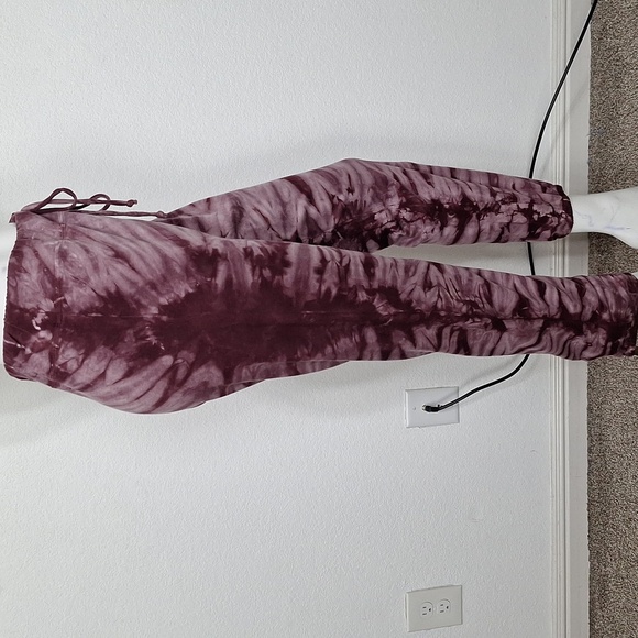 Johnny Was Calme Purple Tie Dye Casual Streetwear Athleisure Joggers Size M - Picture 8 of 14